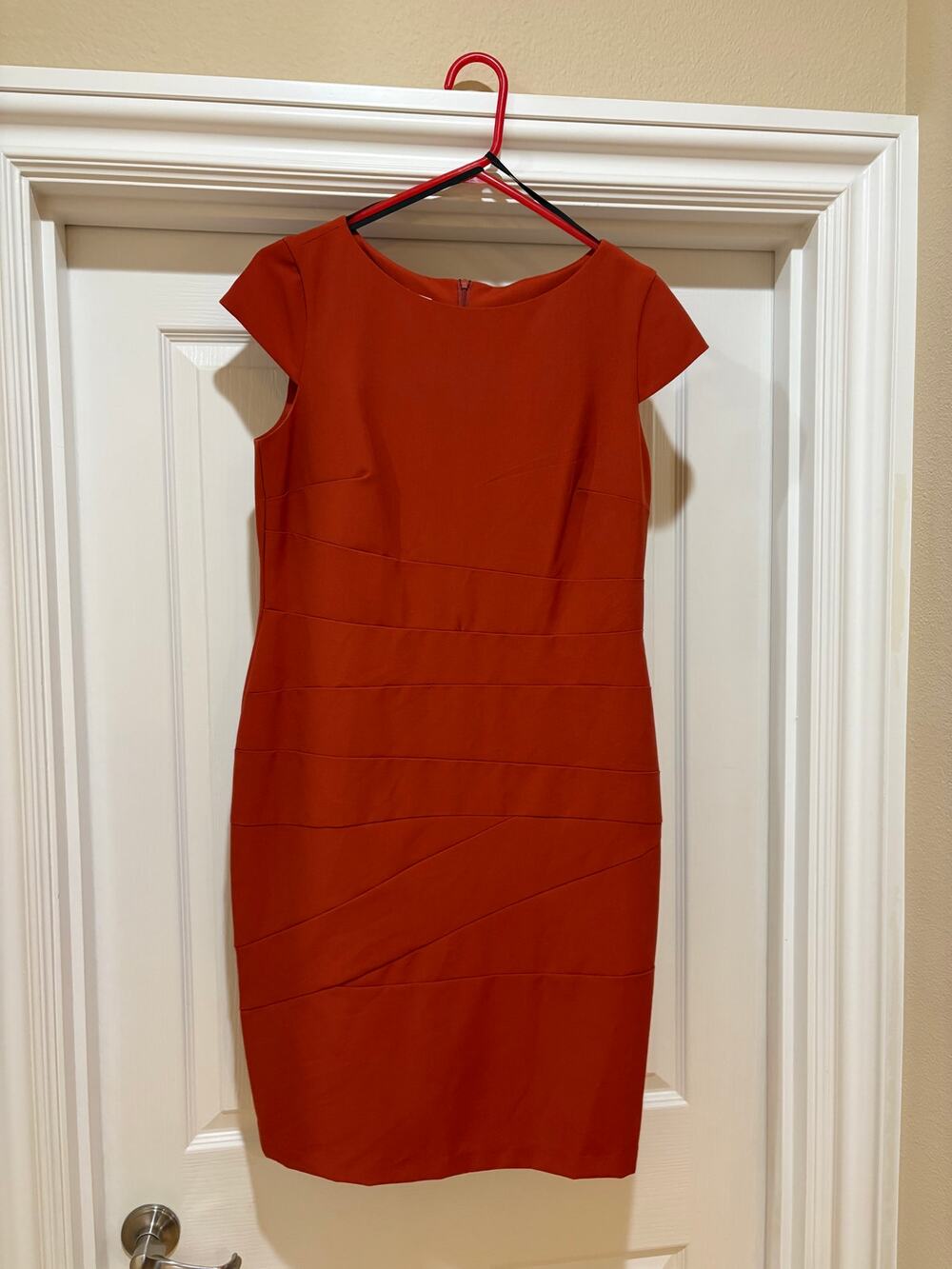 Women's Size 10 Orange Business Dress by Alyx Limited